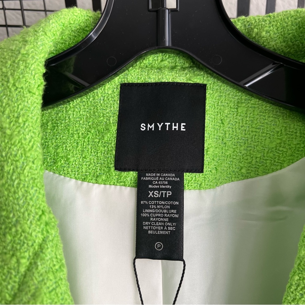 Smythe 90s lime tweed blazer green XS - Picture 7 of 14